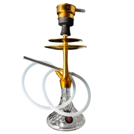 Vodná fajka AMY Deluxe Bubble S - Gold