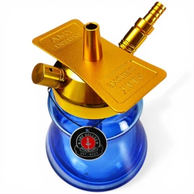 Vodná fajka AMY Deluxe ALU Sphere Bag - Blue - telo vodnej fajky