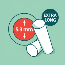 Filtre Mascotte Extra Slim 5,3mm X-Long - sekundárna fotka