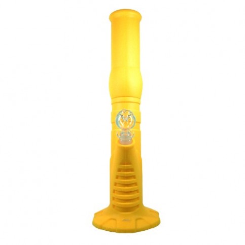 Bong silikónový na ľad 36 cm - žlté