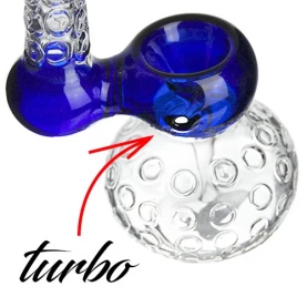 Bong sklo Bubbler Crystal - modrý