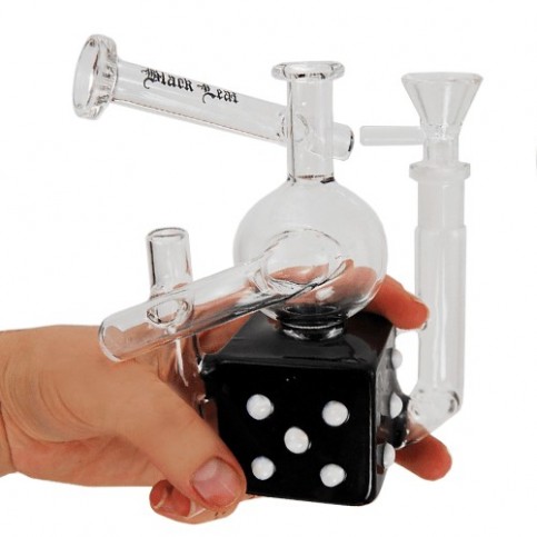 Multi bong black cube 15 cm