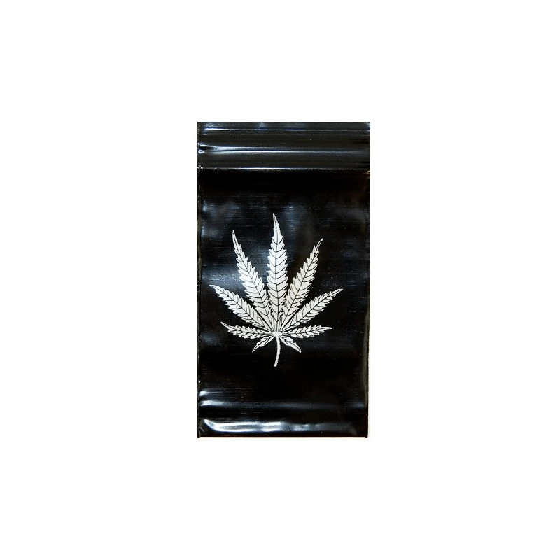 Zip Black Silver leaf 40x60mm