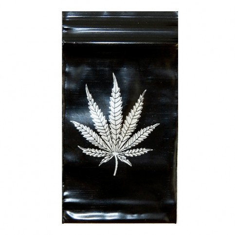 Zip Black Silver leaf 40x60mm