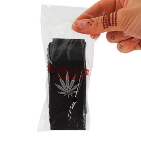 Zip Black Silver leaf 40x60mm