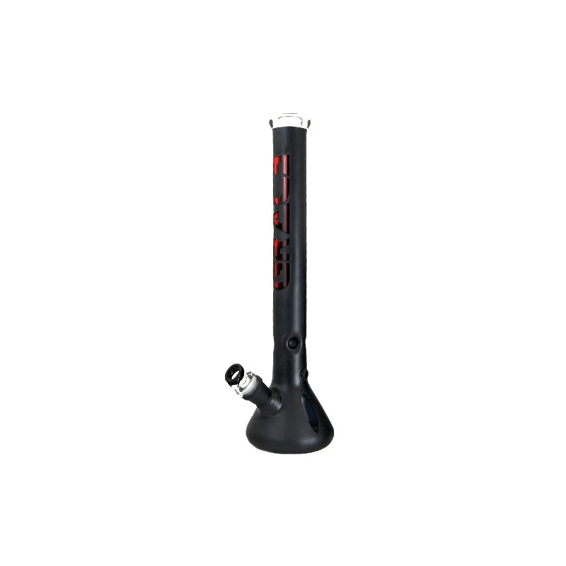 Bong GG Satinated Black Red 50cm