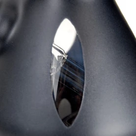 Bong GG Satinated Black Red 50cm