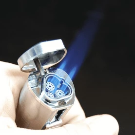 Cigarový zapaľovač 3 tryskový Jobon Silver