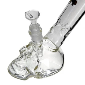 Bong Clear Bullet Small Skull 35cm
