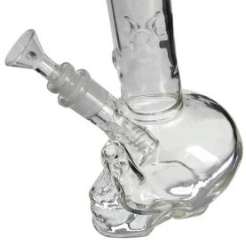 Bong Clear Bullet Small Skull 35cm