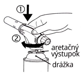 Rozpaľovač hlava UNI horák Typhoon  KP01006