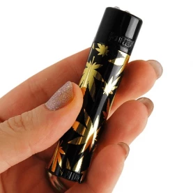 Zapaľovač Clipper Metal leaf Gold