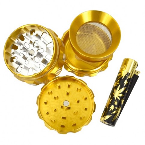 Gold Set: Drvička a Kovový clipper zapaľovač