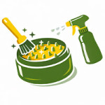 Čistenie drvičky a grinderu