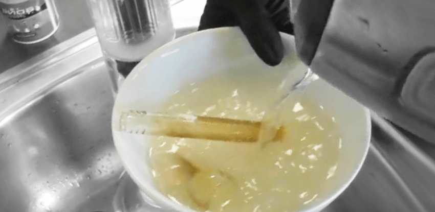 čistenie downstemu - šluku bonga